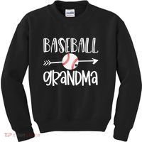 Baseball Grandma Arrow Kids Sweatshirt thumb 0