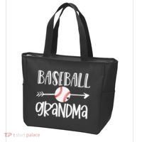 Baseball Grandma Arrow Tote Bag thumb 3