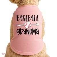 Baseball Grandma Arrow Doggie Tank thumb 0