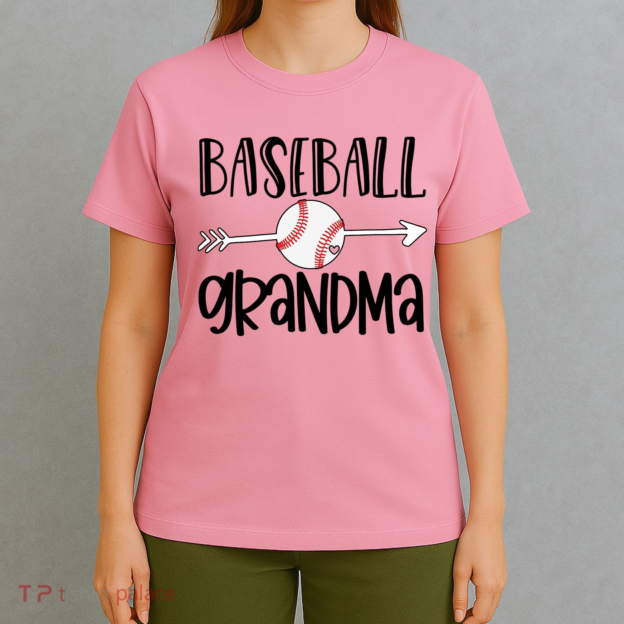 Baseball Grandma Arrow T-Shirt