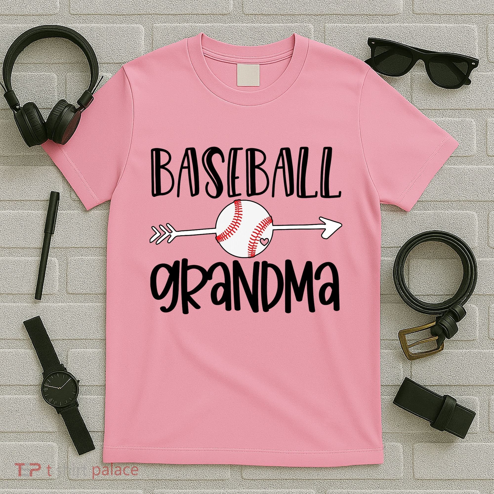 Baseball Grandma Arrow T-Shirt
