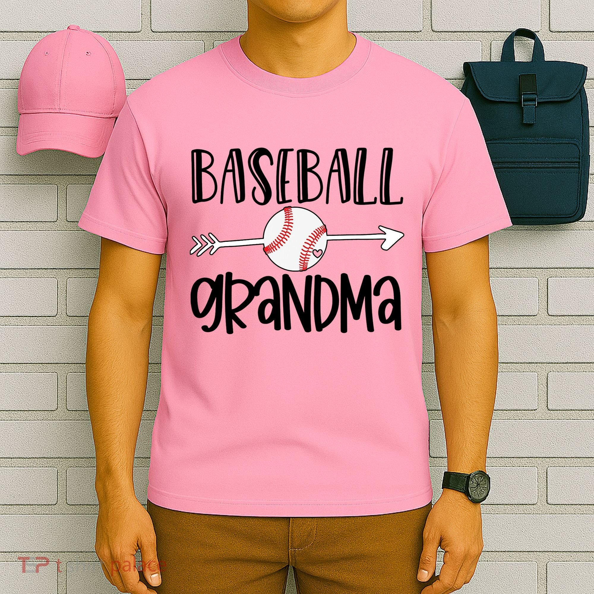 Baseball Grandma Arrow T-Shirt