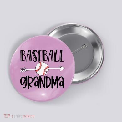 Baseball Grandma Arrow Button
