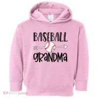 Baseball Grandma Arrow Toddler Hoodie thumb 0