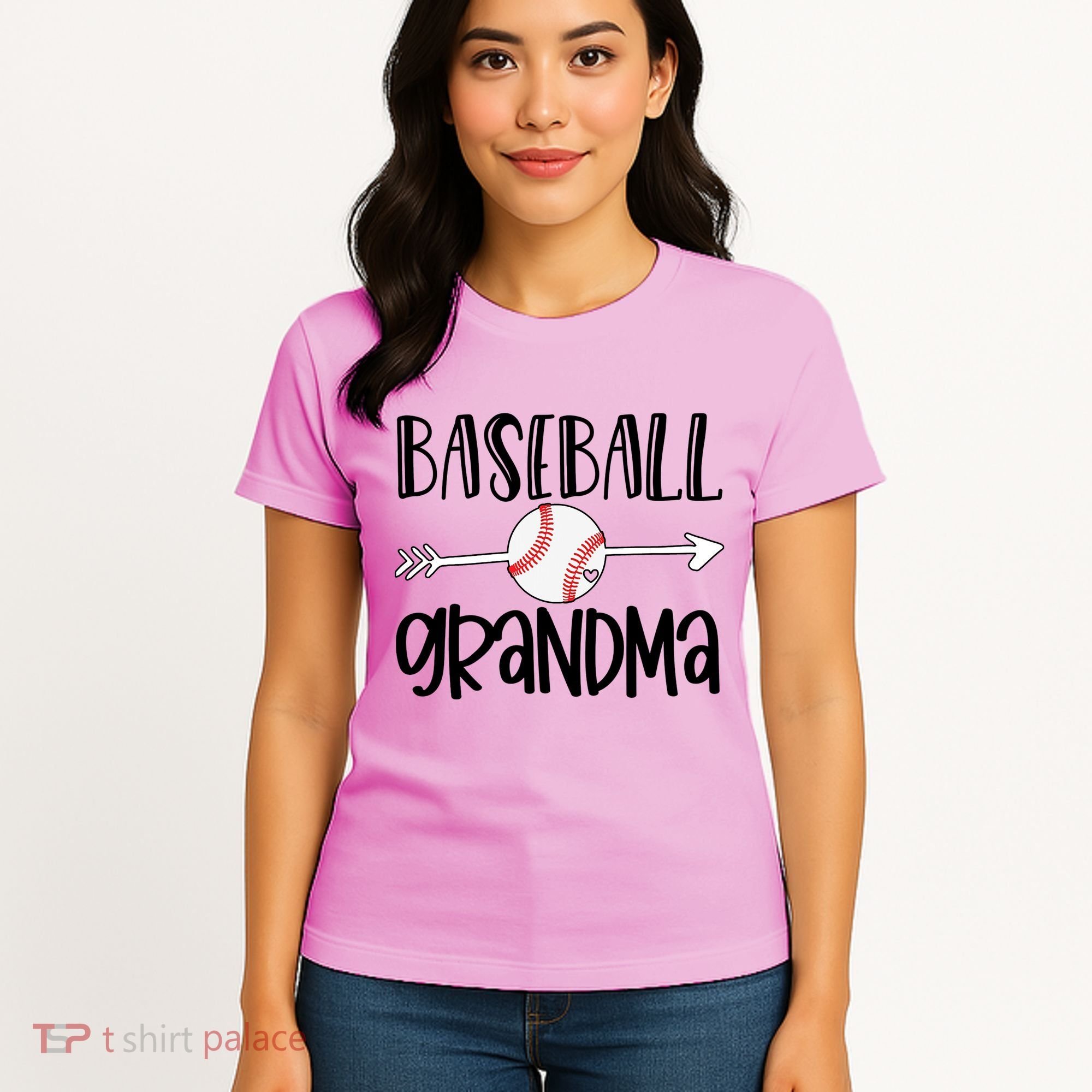 Baseball Grandma Arrow Women's T-Shirt