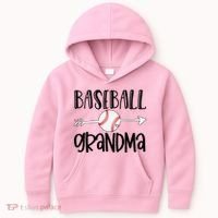 Baseball Grandma Arrow Kids Hoodie thumb 0