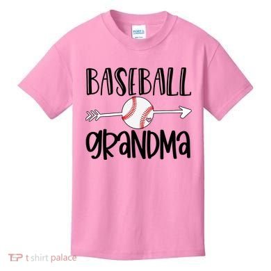Baseball Grandma Arrow Kids T-Shirt