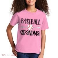 Baseball Grandma Arrow Kids T-Shirt thumb 2