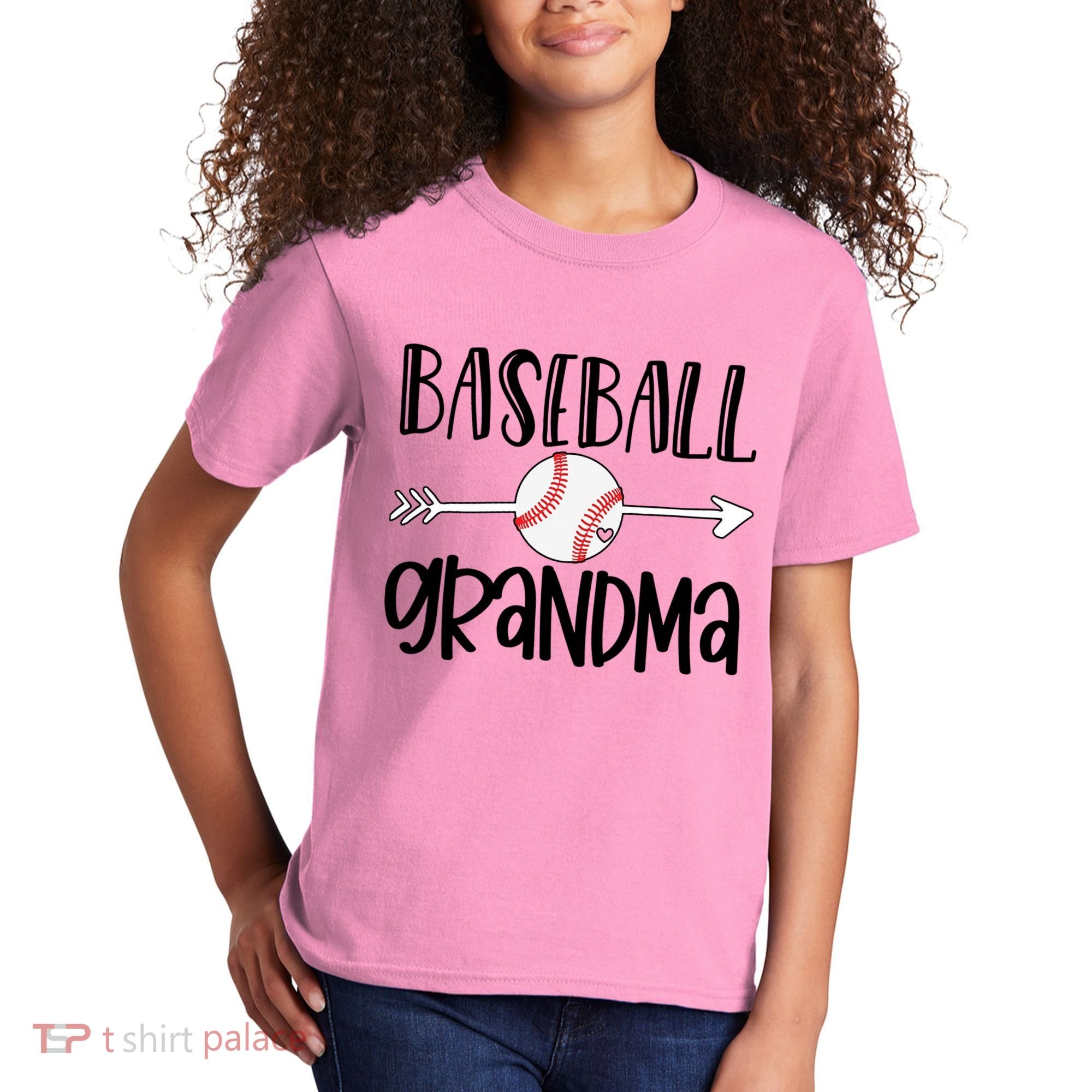 Baseball Grandma Arrow Kids T-Shirt