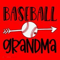 Baseball Grandma Arrow Santa Hat thumb 1
