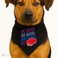 Be Good And Do Good God Bless Go Buffalo USA-Made Doggie Bandana thumb 1