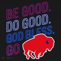 Be Good And Do Good God Bless Go Buffalo Ornament thumb 1