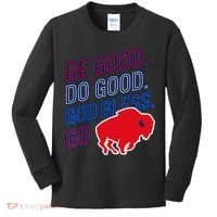 Be Good And Do Good God Bless Go Buffalo Kids Long Sleeve Shirt thumb 0