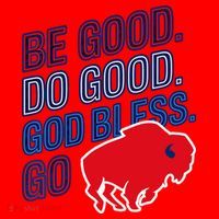 Be Good And Do Good God Bless Go Buffalo Santa Hat thumb 1