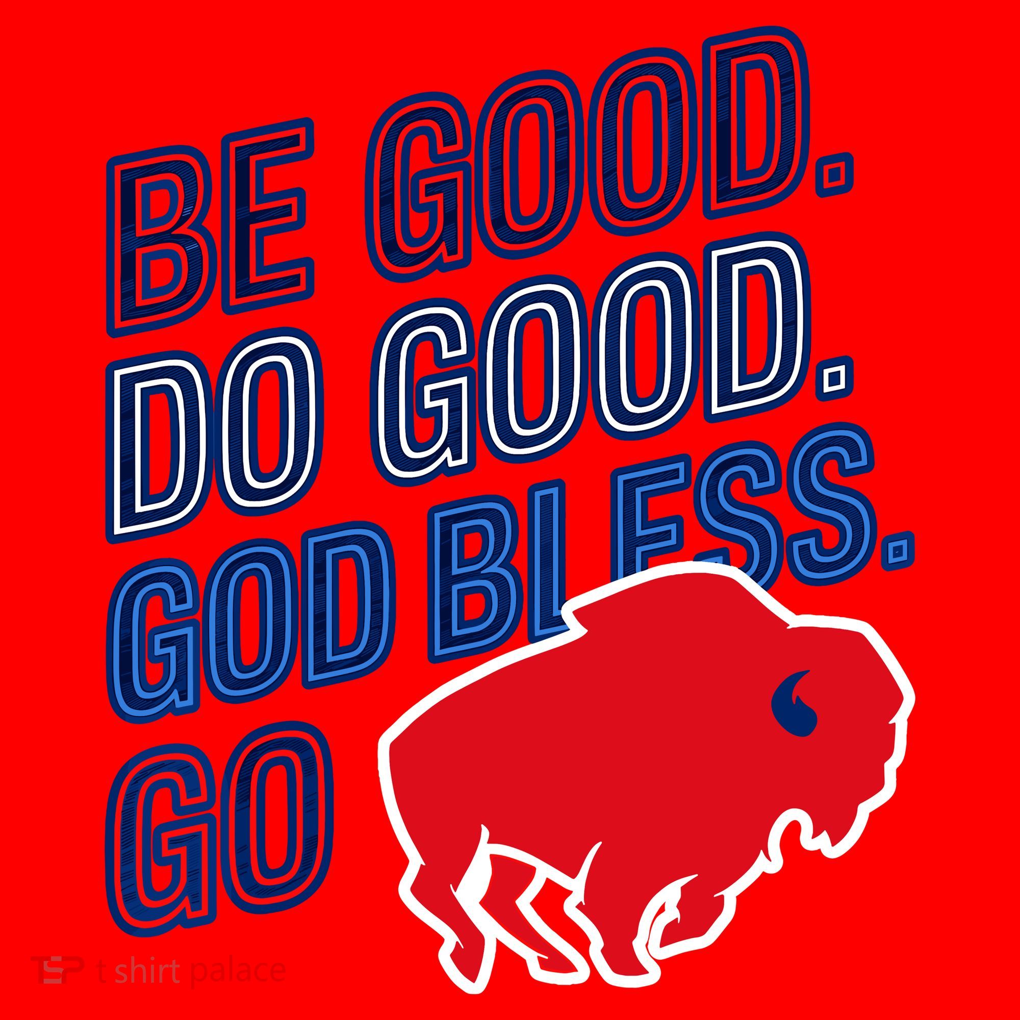 Be Good And Do Good God Bless Go Buffalo Santa Hat