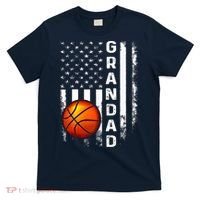 Basketball Grandad American Flag Vintage Christmas Xmas Premium T-Shirt thumb 0