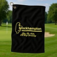 Brockhampton Ginger Anniversary Take The Odds ILl Keep Dreaming Golf Towel thumb 1