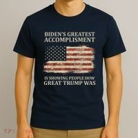 Bidens Greatest Accomplishment Is Showing People How Great Trump Was Usa T-Shirt thumb 3