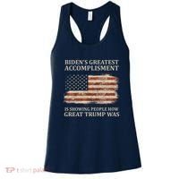 Bidens Greatest Accomplishment Is Showing People How Great Trump Was Usa Women's Tank Top thumb 0