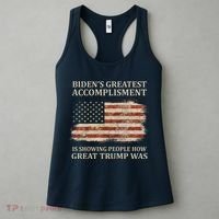Bidens Greatest Accomplishment Is Showing People How Great Trump Was Usa Women's Tank Top thumb 3