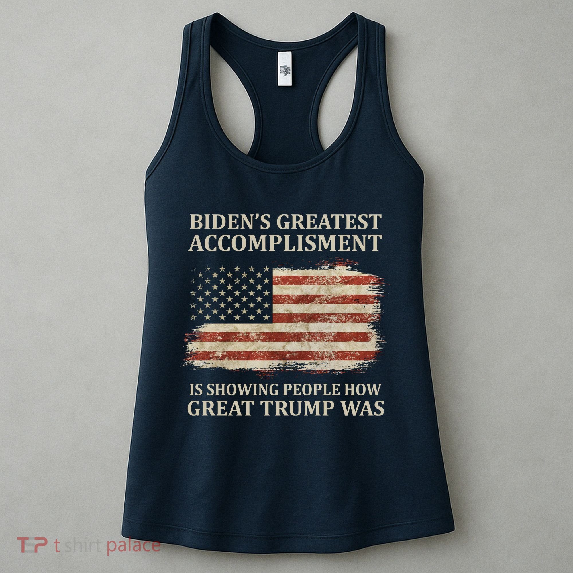 Bidens Greatest Accomplishment Is Showing People How Great Trump Was Usa Women's Tank Top