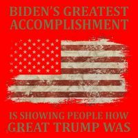Bidens Greatest Accomplishment Is Showing People How Great Trump Was Usa Santa Hat thumb 1