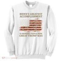 Bidens Greatest Accomplishment Is Showing People How Great Trump Was Usa Sweatshirt thumb 0