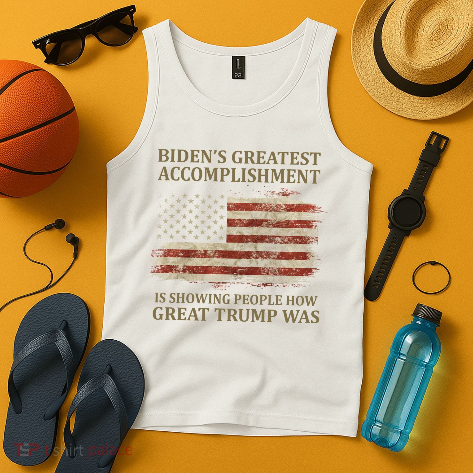 Bidens Greatest Accomplishment Is Showing People How Great Trump Was Usa Tank Top