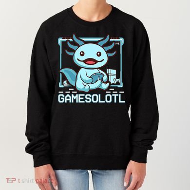 Boy Gamesolotl Axolotl Video Gamer Funny Gaming Women's Sweatshirt