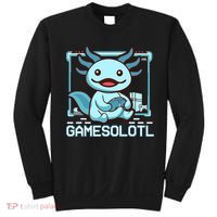 Boy Gamesolotl Axolotl Video Gamer Funny Gaming Sweatshirt thumb 0