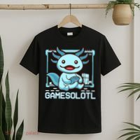 Boy Gamesolotl Axolotl Video Gamer Funny Gaming T-Shirt thumb 2