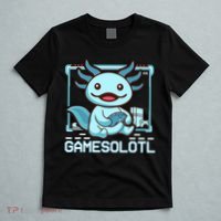 Boy Gamesolotl Axolotl Video Gamer Funny Gaming T-Shirt thumb 5