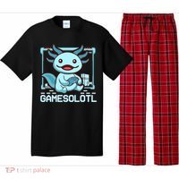 Boy Gamesolotl Axolotl Video Gamer Funny Gaming Pajama Set thumb 0