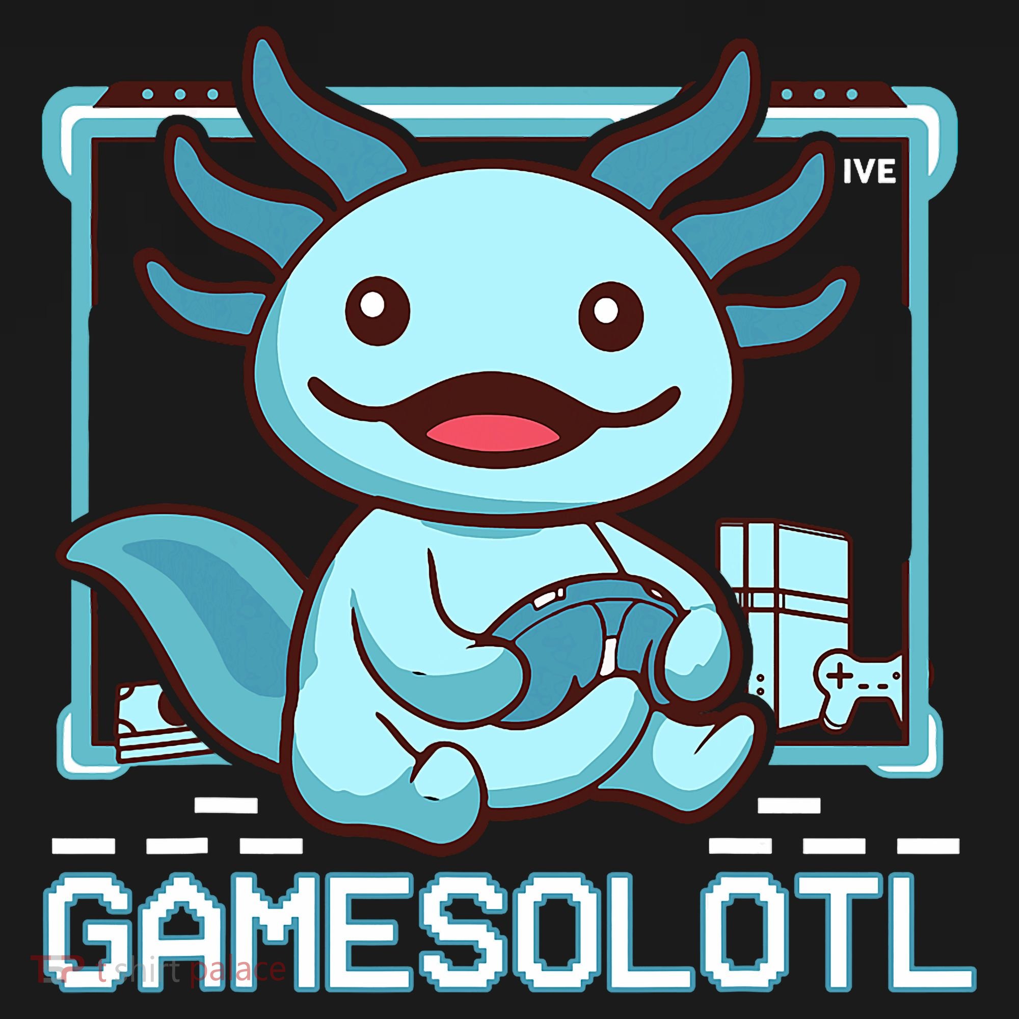 Boy Gamesolotl Axolotl Video Gamer Funny Gaming Women's Hoodie