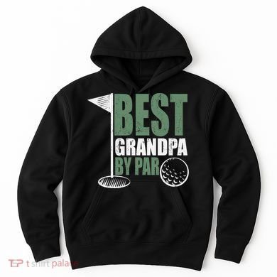 Best Grandpa By Par Father's Day Distressed Hoodie