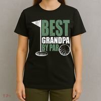 Best Grandpa By Par Father's Day Distressed T-Shirt thumb 4