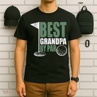 Best Grandpa By Par Father's Day Distressed T-Shirt thumb 6