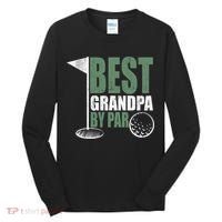 Best Grandpa By Par Father's Day Distressed Tall Long Sleeve Shirt thumb 0
