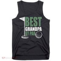 Best Grandpa By Par Father's Day Distressed Tank Top thumb 0
