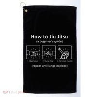 Bjj Gifts Beginner Jiu Jitsu Guide Funny Brazilian Jiu Jitsu Golf Towel thumb 0