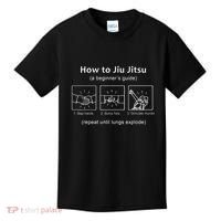 Bjj Gifts Beginner Jiu Jitsu Guide Funny Brazilian Jiu Jitsu Kids T-Shirt thumb 0