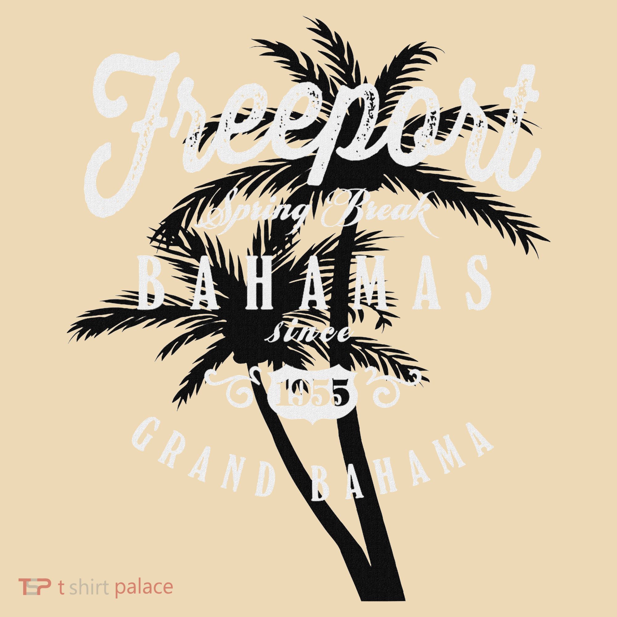 Bahamas Grand Bahama Spring Break Palms Free Port Tote Bag