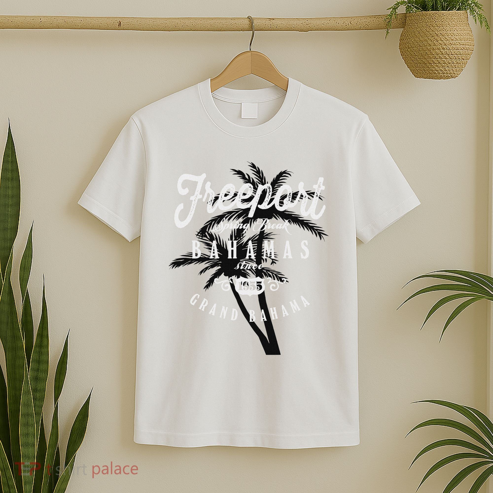 Bahamas Grand Bahama Spring Break Palms Free Port T-Shirt