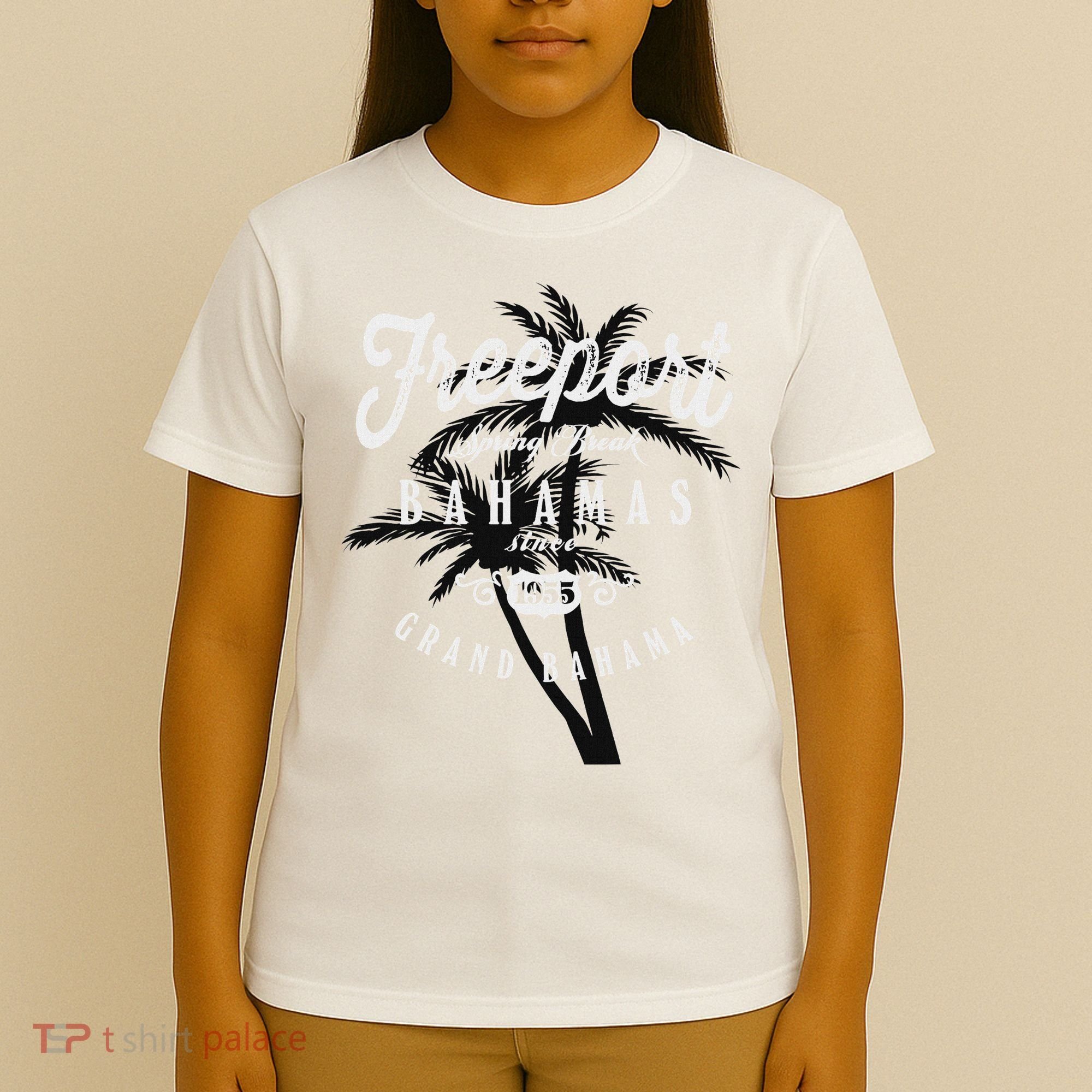 Bahamas Grand Bahama Spring Break Palms Free Port T-Shirt