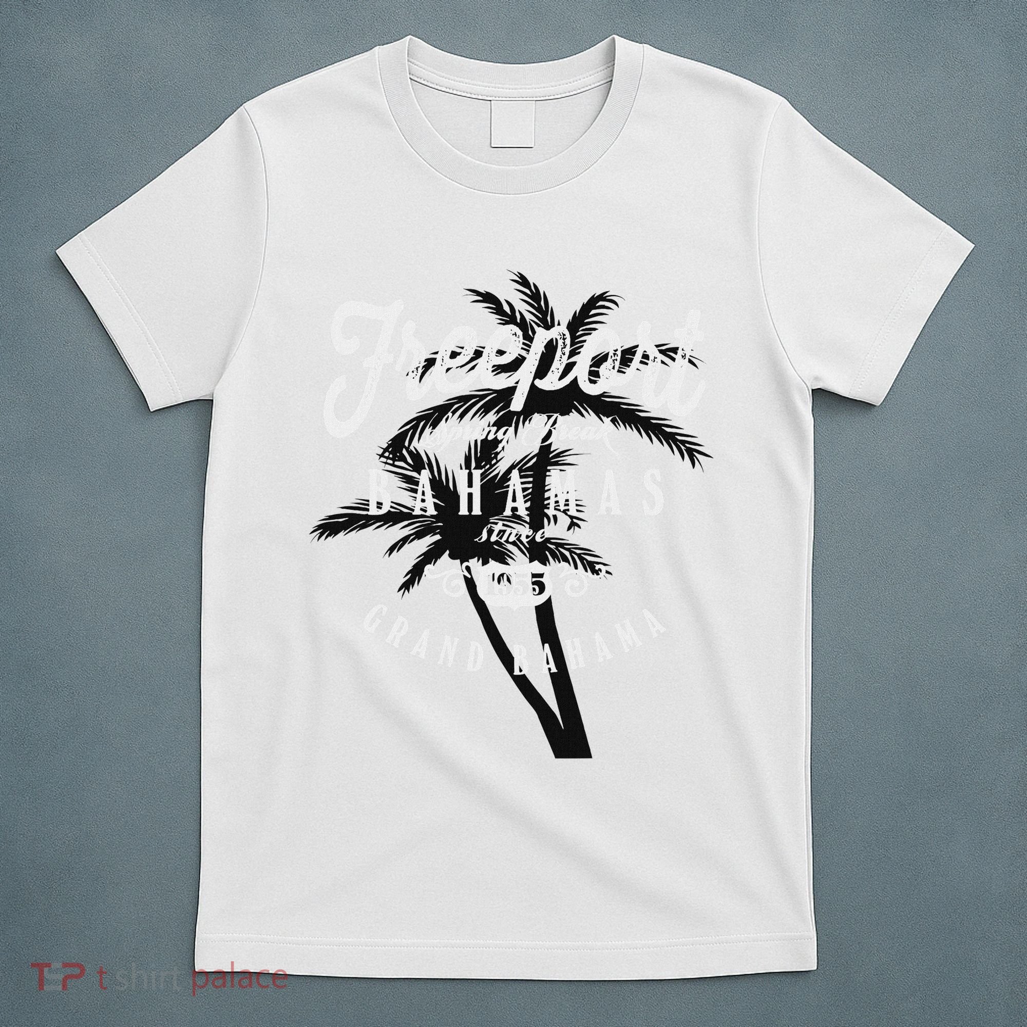 Bahamas Grand Bahama Spring Break Palms Free Port T-Shirt