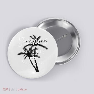 Bahamas Grand Bahama Spring Break Palms Free Port Button