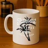 Bahamas Grand Bahama Spring Break Palms Free Port Coffee Mug thumb 4