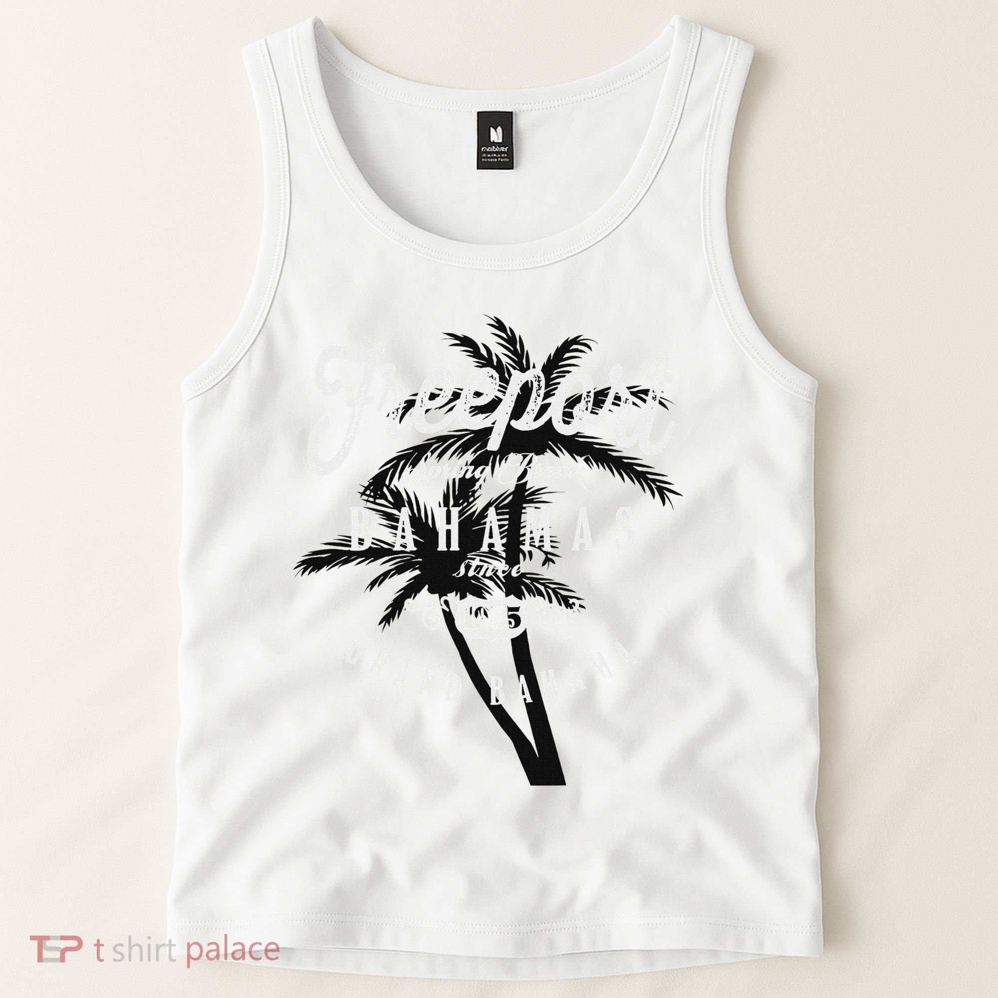 Bahamas Grand Bahama Spring Break Palms Free Port Tank Top