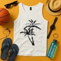Bahamas Grand Bahama Spring Break Palms Free Port Tank Top thumb 4