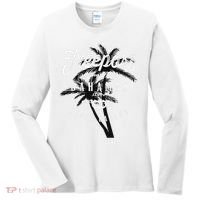 Bahamas Grand Bahama Spring Break Palms Free Port Women's Long Sleeve Shirt thumb 0